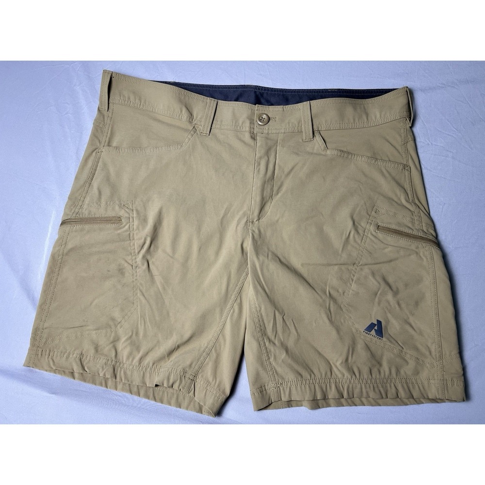Eddie Bauer First Ascent Shorts Tan Hiking Performance 9"  Inseam Mens Size 40